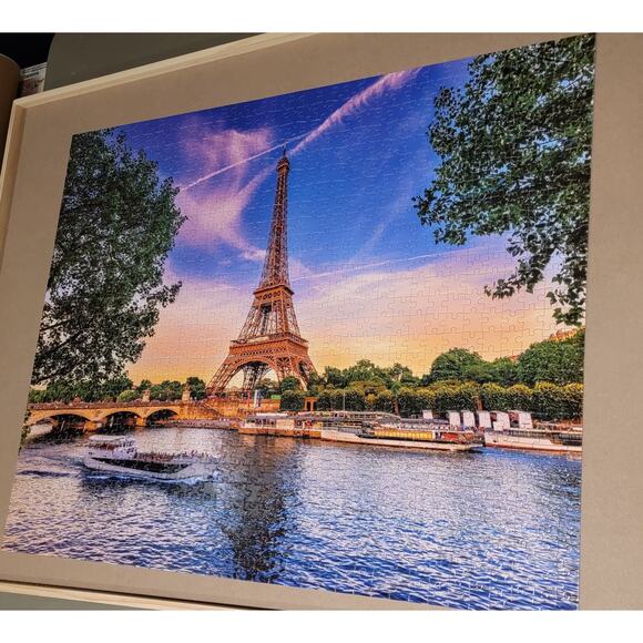 Mindbogglers Eiffel Tower Paris, France Jigsaw Puzzle 1000 pcs Complete - Picture 2 of 7